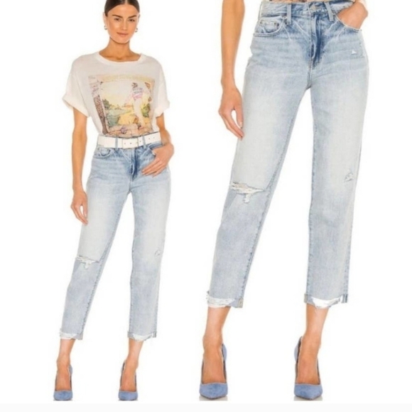 pistola Denim - PISTOLA Presley High Rise Relaxed Roller Jeans in By My Side Size 26